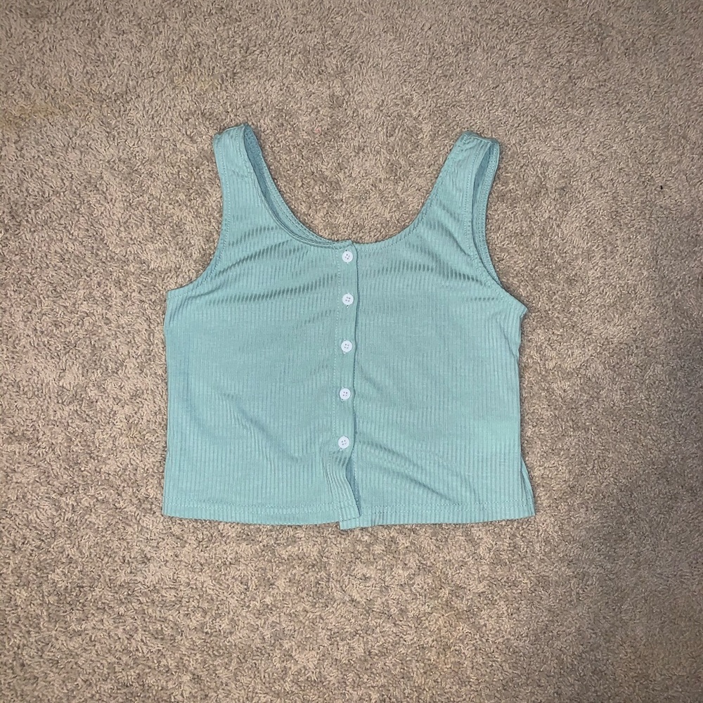 button up crop top